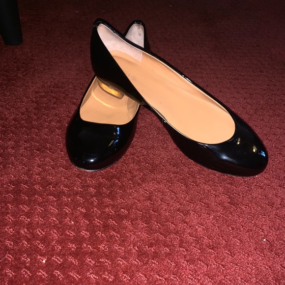 j crew black flats